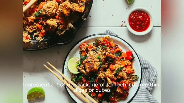 'Video thumbnail for tempeh recipe'