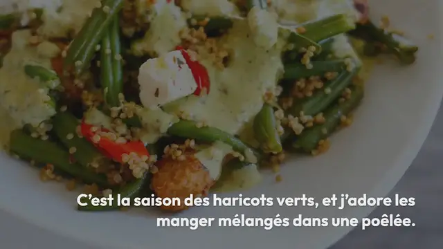 'Video thumbnail for Poêlée de haricots verts et quinoa'