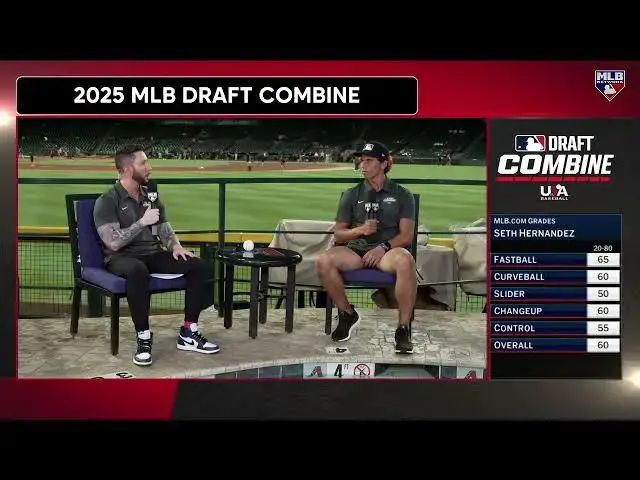 'Video thumbnail for Seth Hernandez Talks About High School Success At 2025 MLB Draft'
