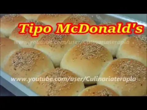 'Video thumbnail for O VERDADEIRO PÃO PARA HAMBÚRGUER - Tipo McDonald's - Dyne e Zinha'