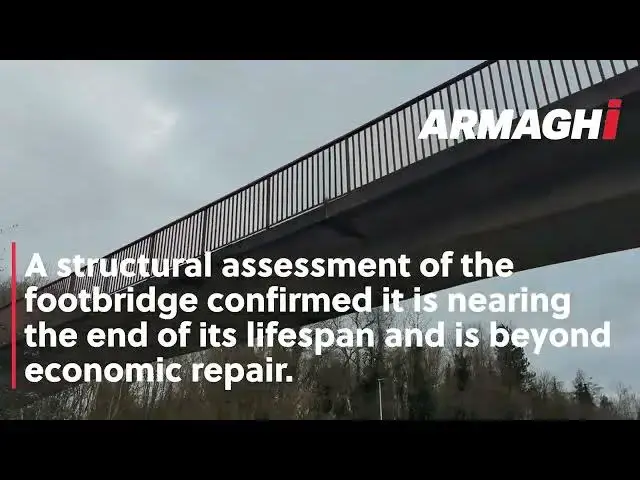 'Video thumbnail for Work starts to clear site for Moylinn Bridge removal in Craigavon'