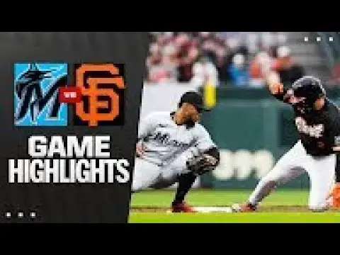 'Video thumbnail for Miami Marlins at San Francisco Giants Full-Game Highlights! | 06/24/2025'
