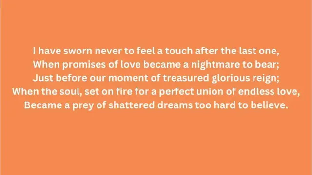 'Video thumbnail for Wedding Poem | Tears Down the Aisle | Forever Poem'