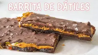 'Video thumbnail for BARRITA DE DÁTILES VIRAL - POSTRE SALUDABLE SÓLO 4 INGREDIENTES'