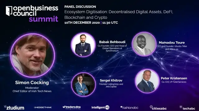 'Video thumbnail for Ecosystem Digitisation: Decentralised Digital Assets, DeFI, Blockchain and Crypto'