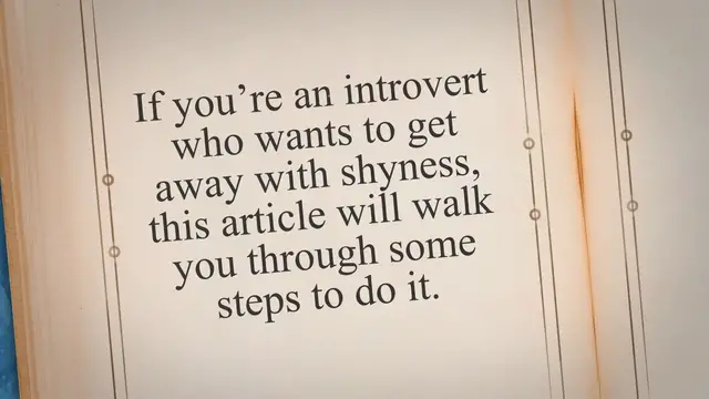 'Video thumbnail for How To Get Over Your Shyness In 7 steps (Tactics For Introverts)'