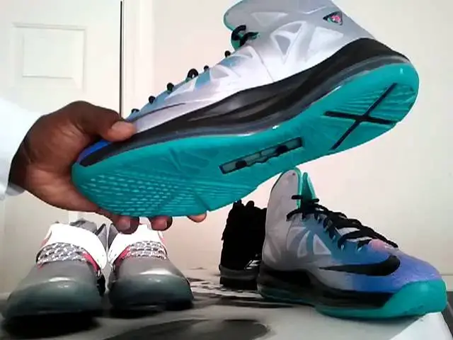 'Video thumbnail for Lebron 10 x platinum,kd 4 as galaxy,AJ 8 chrome'
