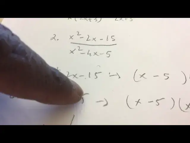 'Video thumbnail for How To simplify Rational expressions By Factoring'