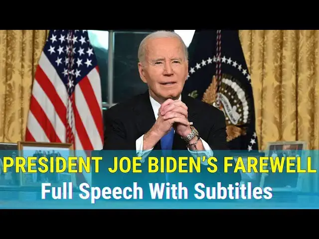 'Video thumbnail for 🌟 Learn English with Joe Biden’s Farewell Speech (English Subtitles) 🌟'