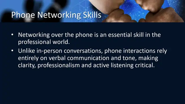 'Video thumbnail for Business English Networking - Phone Networking Skills'