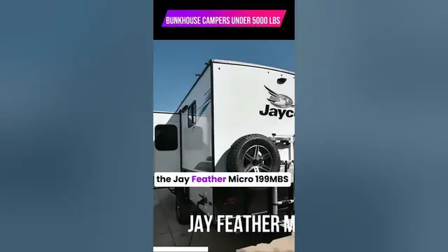 'Video thumbnail for Amazing Small Bunkhouse Campers Under 5000 Pounds! #camper #homeonwheels #travelwithkids'