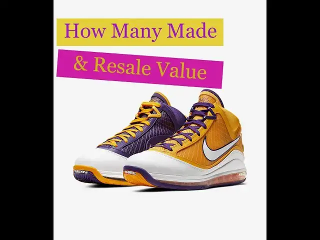 'Video thumbnail for Nike Lebron 7 Media Day CW2300-500, How Many Pairs Possibly Made & Resale Value'