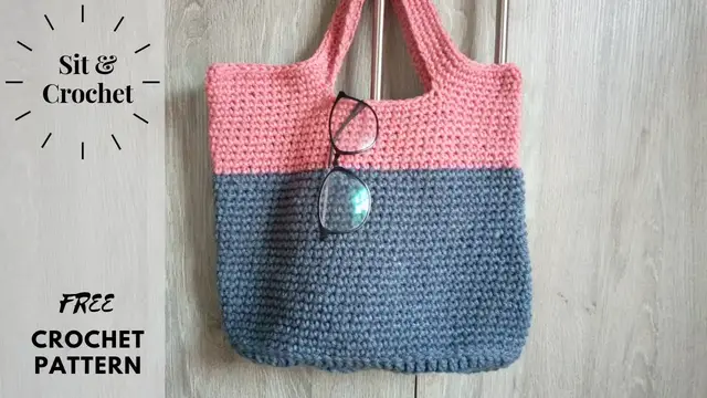 'Video thumbnail for Crochet Tote Bag |Beginner Friendly| Pattern Available'