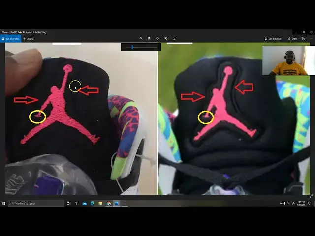 'Video thumbnail for Real Vs  Fake Air Jordan 5 Alternate Bel Air, Quick Ways To Spot The Fake Pair'