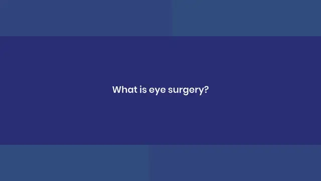 'Video thumbnail for Different Types of Eye Surgery'
