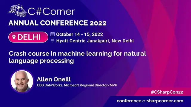 'Video thumbnail for Crash Course in Machine Learning for Natural Language Processing by Allen O'neil'