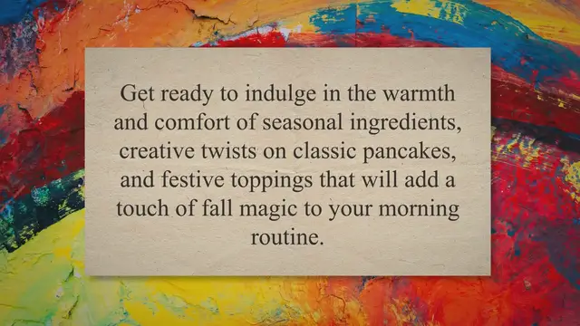 'Video thumbnail for Flavorful Fall Pancake Recipes: Elevate Your Breakfast Game with Seasonal Ingredients and Festive Toppings'