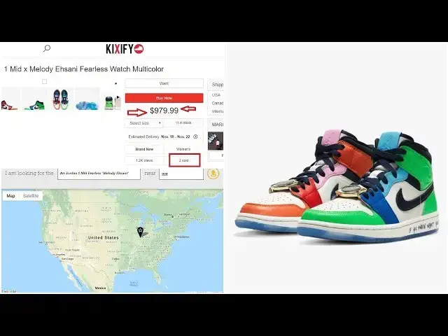 'Video thumbnail for Air Jordan 1 Mid Melody Ehsani CQ7629-100 |How Many Pairs Possibly Made & Market Value'
