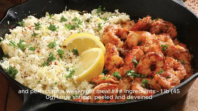 'Video thumbnail for shrimp and rice recipe'