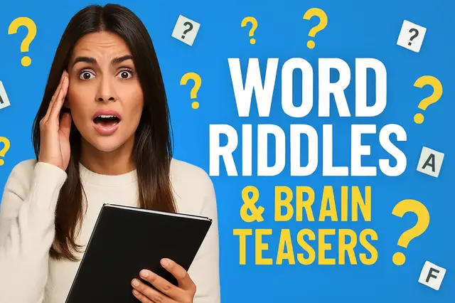 'Video thumbnail for Fun Word Riddles & Brain Teasers to Boost Your Vocabulary!'