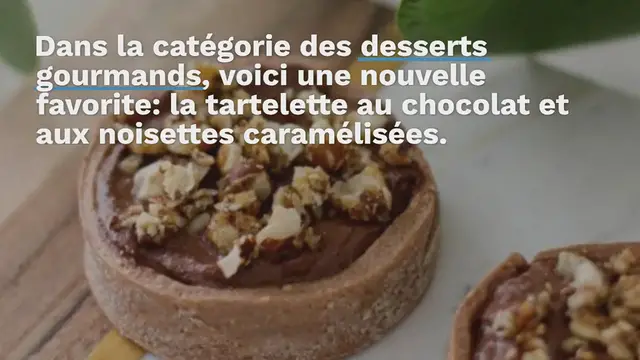 'Video thumbnail for Tartelettes au tofu, chocolat et noisettes caramélisées'