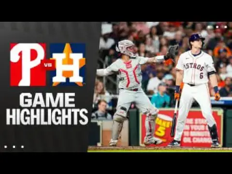 'Video thumbnail for Philadelphia Phillies at Houston Astros Full-Game Highlights! | 06/26/2025'