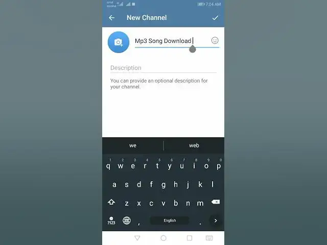 'Video thumbnail for create telegram channel'