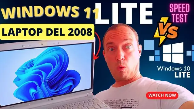 'Video thumbnail for Windows 11 LITE vs Windows 10 LITE 【PCs ANTIGUOS】【ISO + USB】⚡'