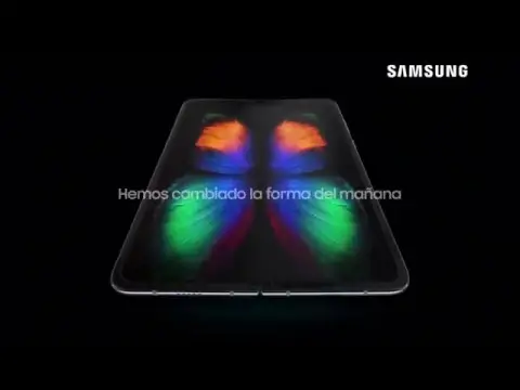 'Video thumbnail for Samsung Galaxy Fold, el smartphone desplegable'