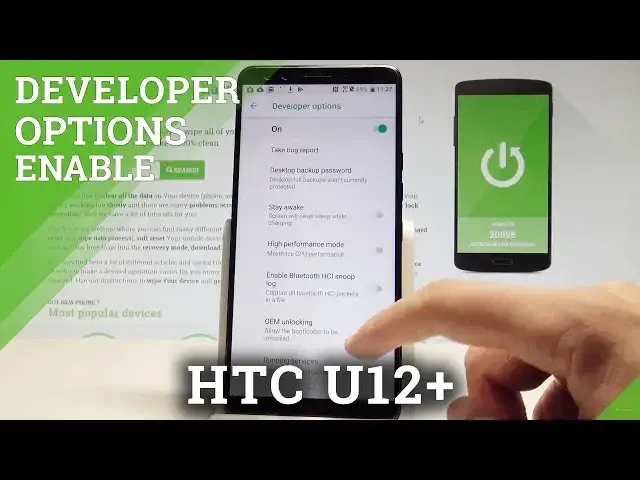 'Video thumbnail for How to Unlock Developer Options in HTC U12+ - USB Debugging / OEM Unlock |HardReset.Info'