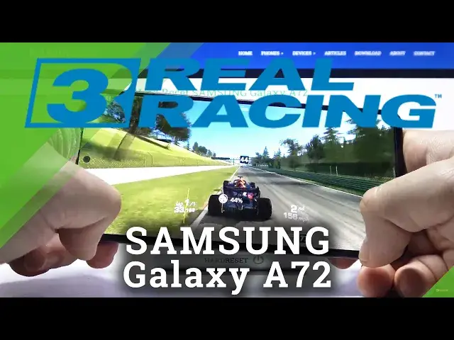 'Video thumbnail for Test Game Real Racing 3 on SAMSUNG Galaxy A72|Snapdragon 720G | 6GB RAM | Gameplay - FPS Check'
