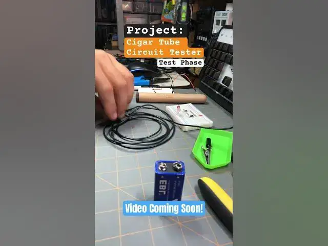 'Video thumbnail for Some behind the scenes testing of a new project - Project: Cigar Tube Circuit Tester'