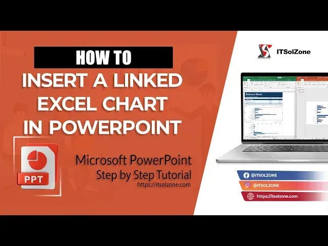 'Video thumbnail for Mastering Data Visualization: Linked Excel Chart in PowerPoint | Step By Step | Tutorial | ITSolZone'