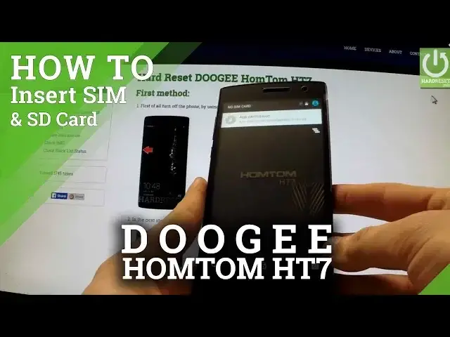 'Video thumbnail for DOOGEE HomTom HT7 - Insert SIM card and Micro SD card in HomTom'