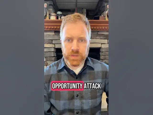 'Video thumbnail for Opportunity attacks in #dnd shouldn’t scare you into standing still'
