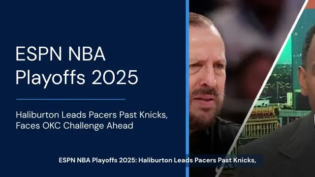 'Video thumbnail for NBA playoffs 2025: Scouts, execs, coaches talk Knicks-Pacers'