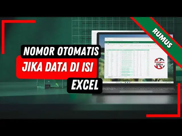 'Video thumbnail for CARA MEMBUAT NOMOR URUT OTOMATIS DI EXCEL JIKA DATA DI ISI - Tutorial Excel Pemula #rumusexcel'