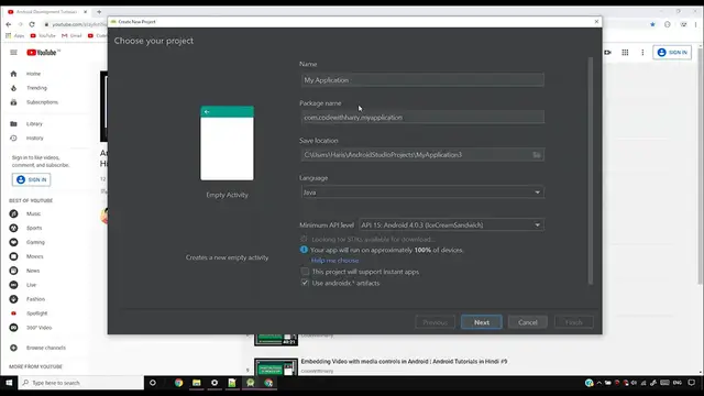 'Video thumbnail for Android ListViews & Array Adapters _ Android Tutorials in Hindi #13'