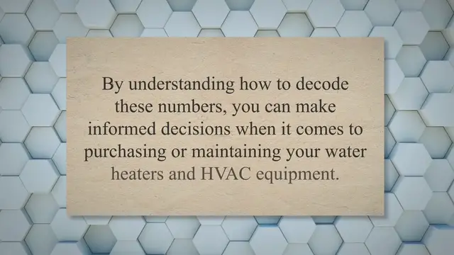 'Video thumbnail for Cracking the Code: Unlocking Serial Number Age Decoders for Water Heaters and HVAC Equipment'