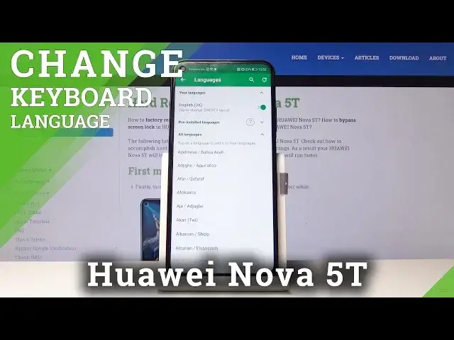 'Video thumbnail for How to Change Keyboard Language in HUAWEI Nova 5T'