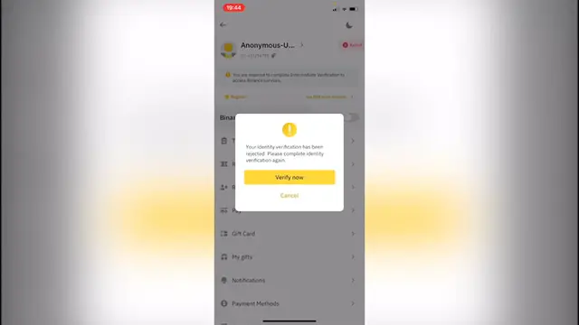 'Video thumbnail for How To Fix Binance Verification Failed (Step by Step)  Fix Binance KYC Verification'