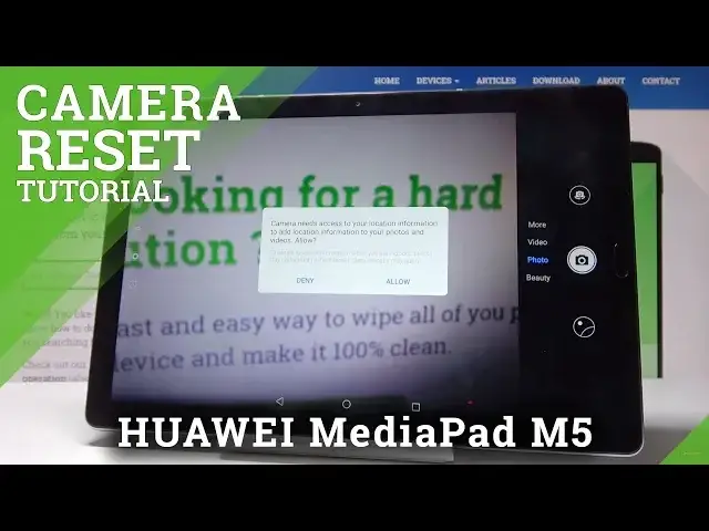 'Video thumbnail for Restore Original Camera Settings in HUAWEI MediaPAD M5 - Reset Camera'