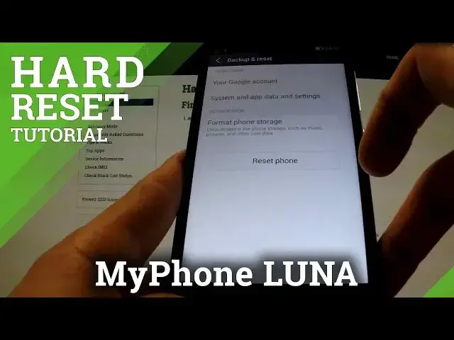 'Video thumbnail for Hard Reset myPhone Luna - wipe your Android device'