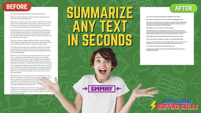 'Video thumbnail for Summarize Any Text or Document n SECONDS! (1)'
