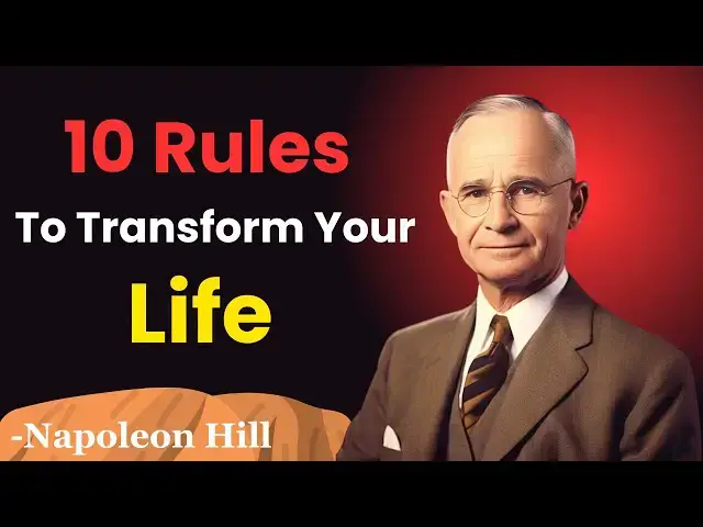 'Video thumbnail for 10 Rules for Transform Your Life | Napoleon Hill Classes'