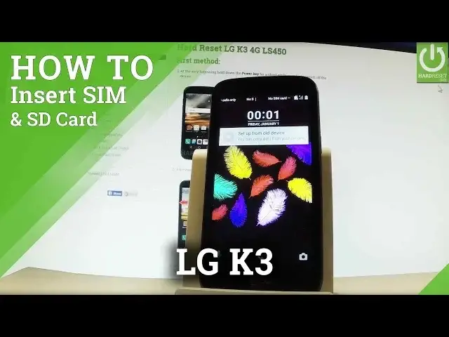 'Video thumbnail for How to Install SIM & SD in LG K3 4G LS450 - Set Up SIM & SD'