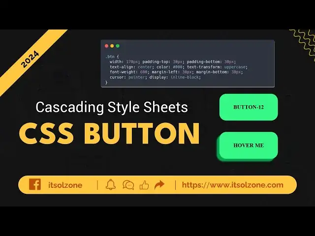 'Video thumbnail for Master CSS Buttons | Button 12 | Web Development | UI Design | Responsive Button | ITSolZone'