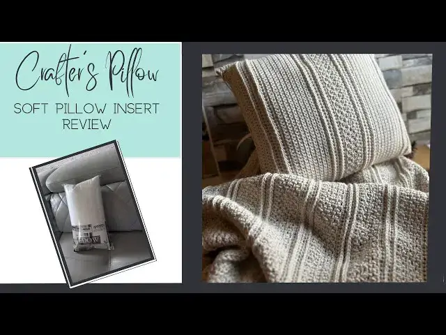 'Video thumbnail for Amazon pillow insert review (softer pillow for crafters?)'