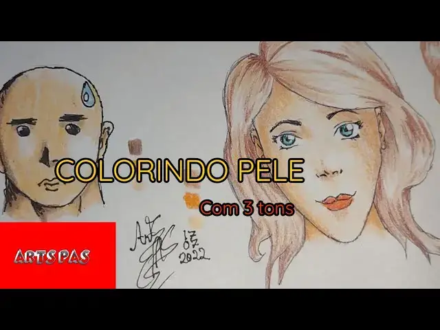 'Video thumbnail for COMO COLORIR PELE com 3 Cores'