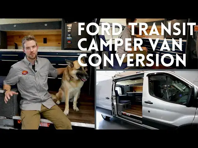 'Video thumbnail for 2019 Ford Transit Camper Van Conversion Tour'